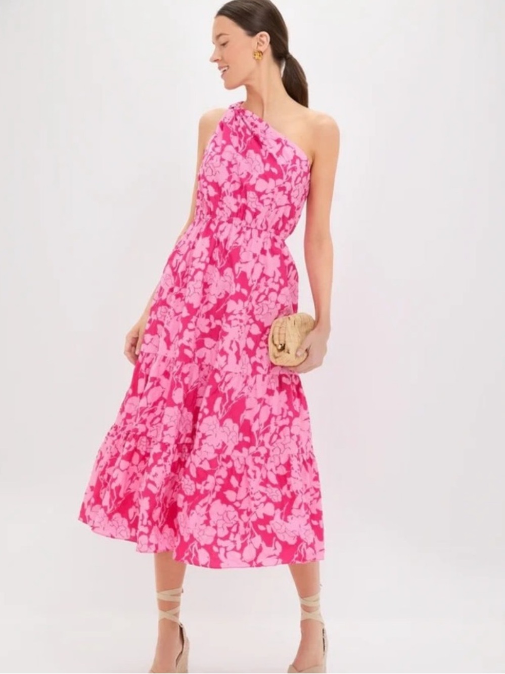 Tuckernuck Hyacinth House one shouldered Dress, large NWT